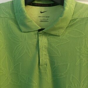 Nike Tiger’s Woods Collection Men’s Green Dri-FIT Polo size Large